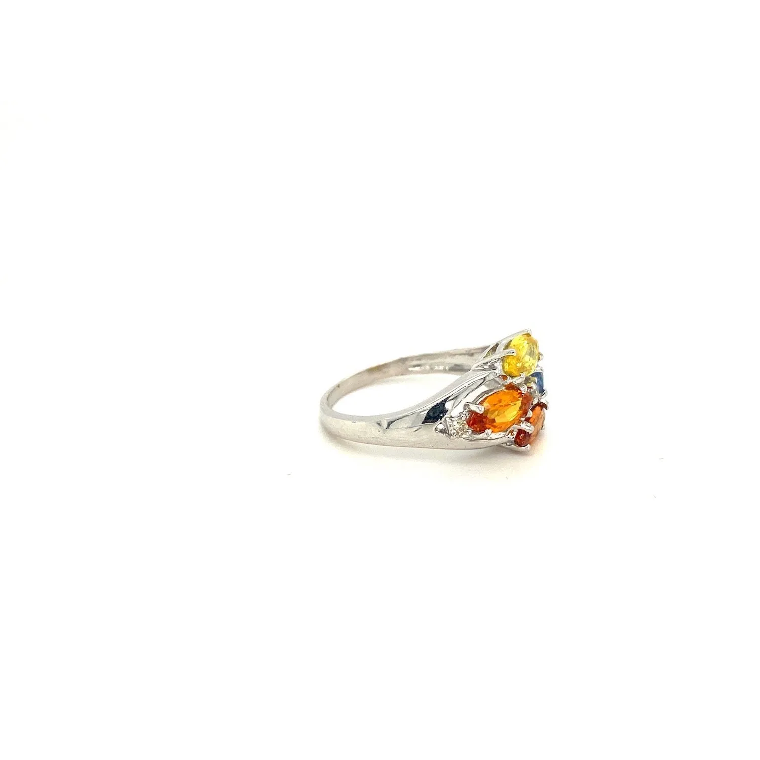 Multi Sapphire Ring in .925 Sterling Silver - KSR 16245