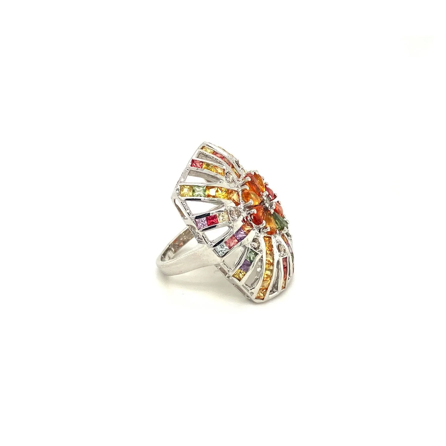 Multi Sapphire Ring in .925 Sterling Silver - KSR 16591