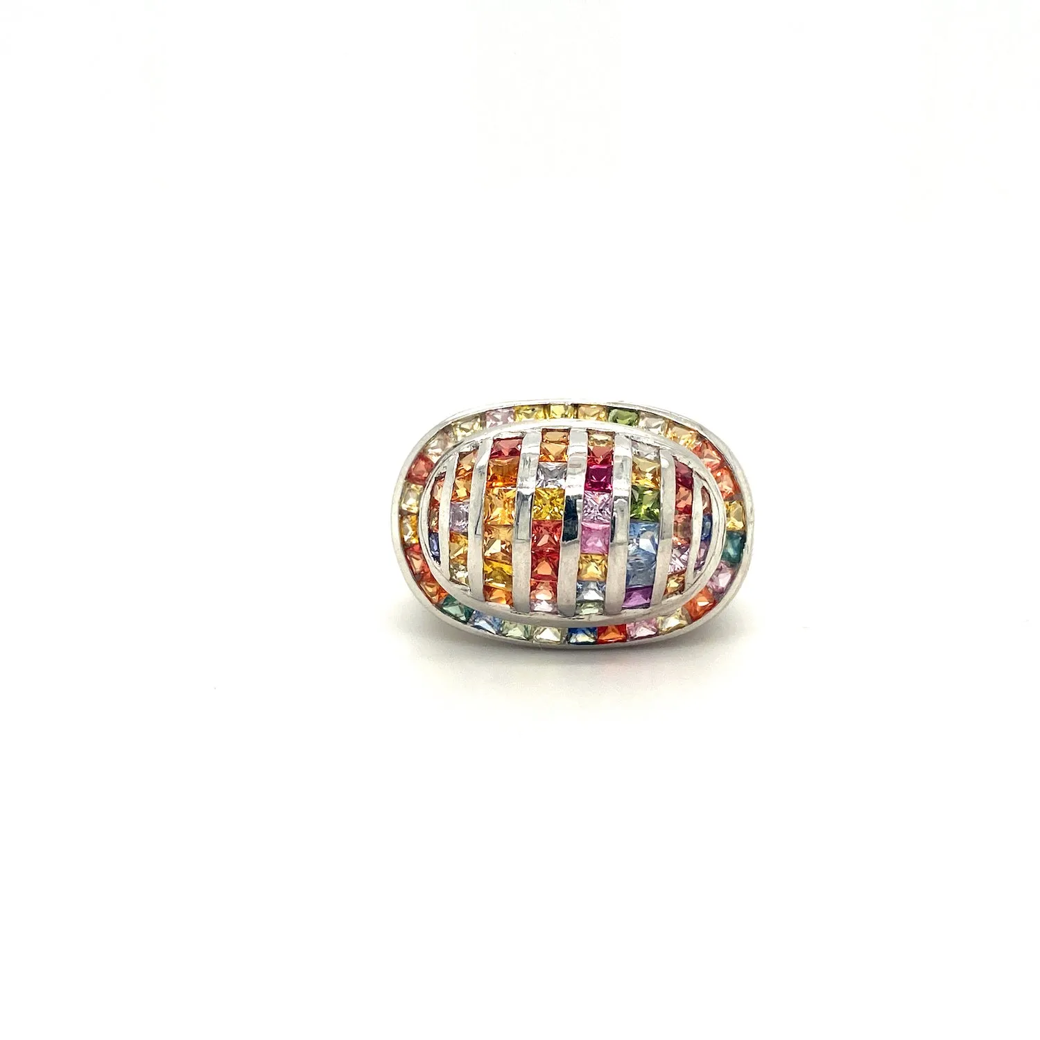 Multi Sapphire Ring in .925 Sterling Silver - KSR 16799