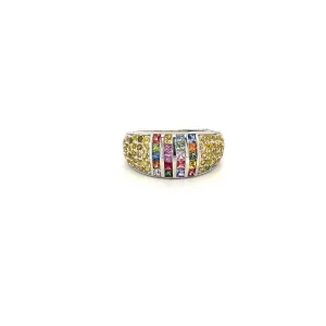 Multi Sapphire Ring in .925 Sterling Silver - KSR 17227