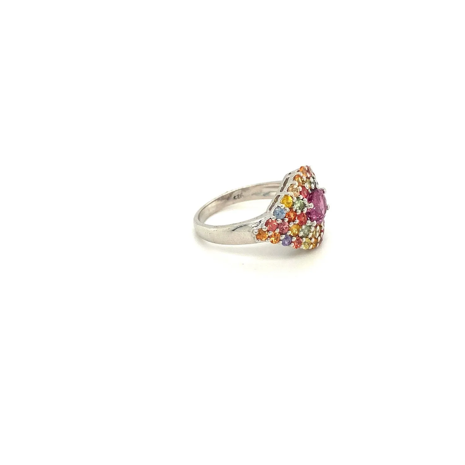 Multi Sapphire Ring in .925 Sterling Silver - KSR 19613