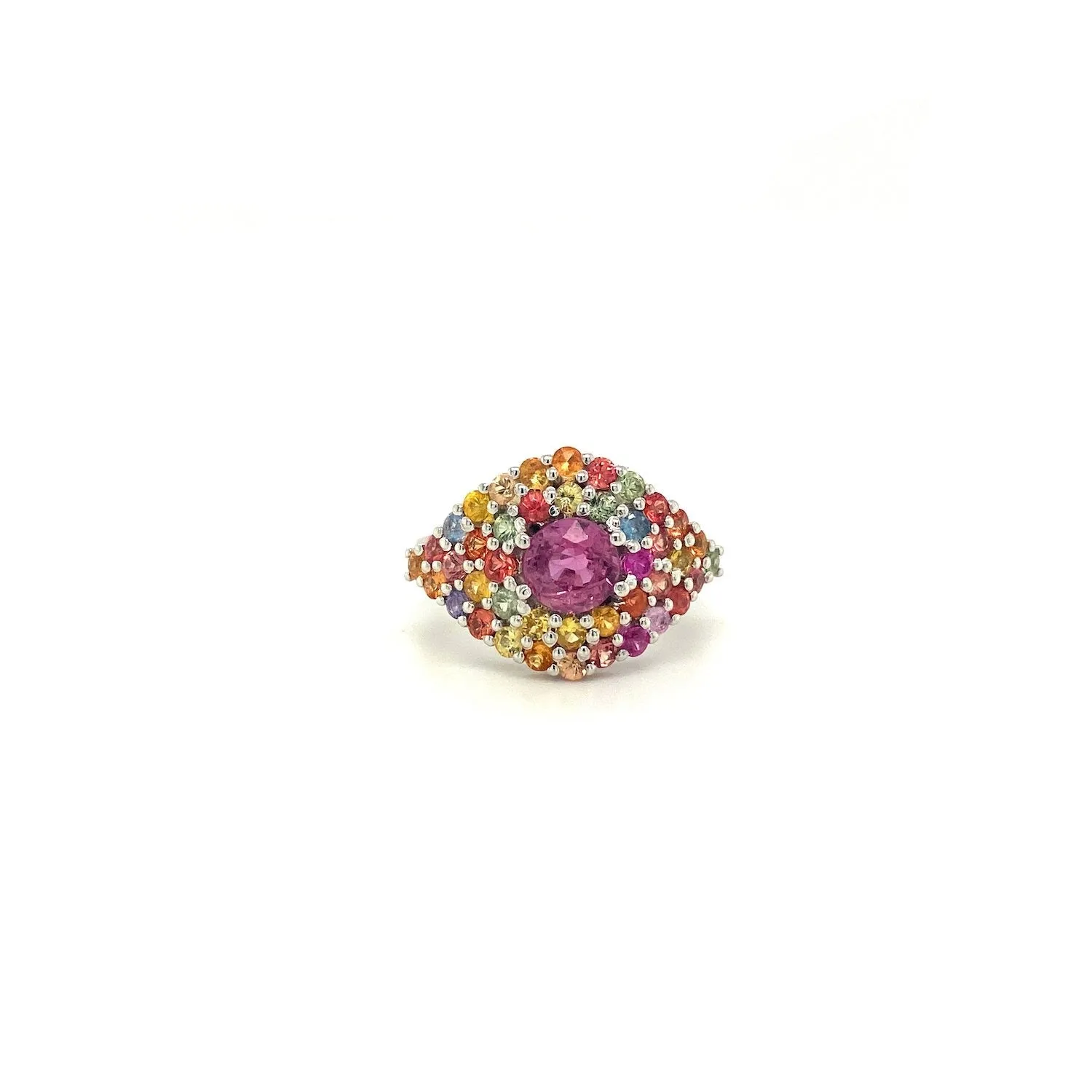 Multi Sapphire Ring in .925 Sterling Silver - KSR 19613