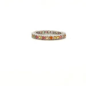 Multi Sapphire Ring in .925 Sterling Silver - KSR 19945
