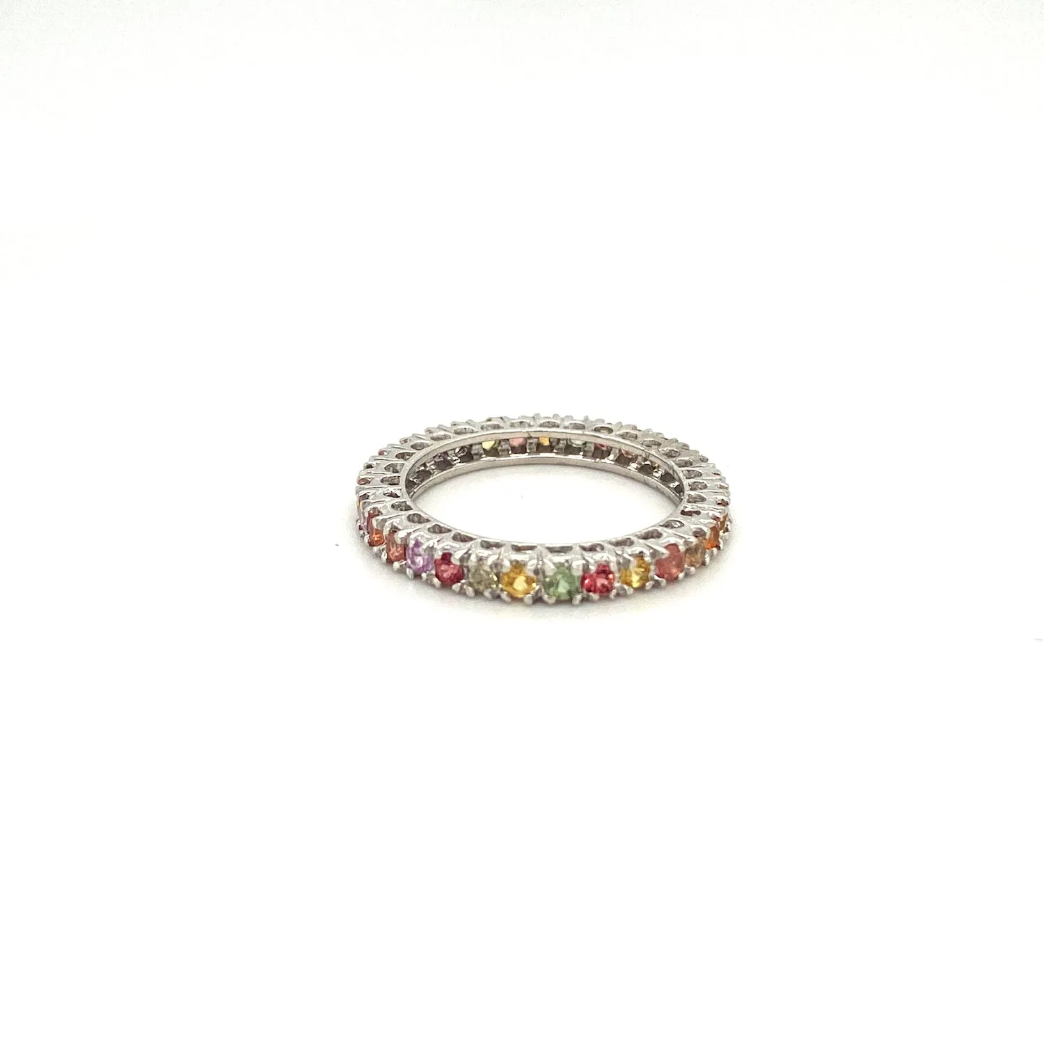 Multi Sapphire Ring in .925 Sterling Silver - KSR 19945