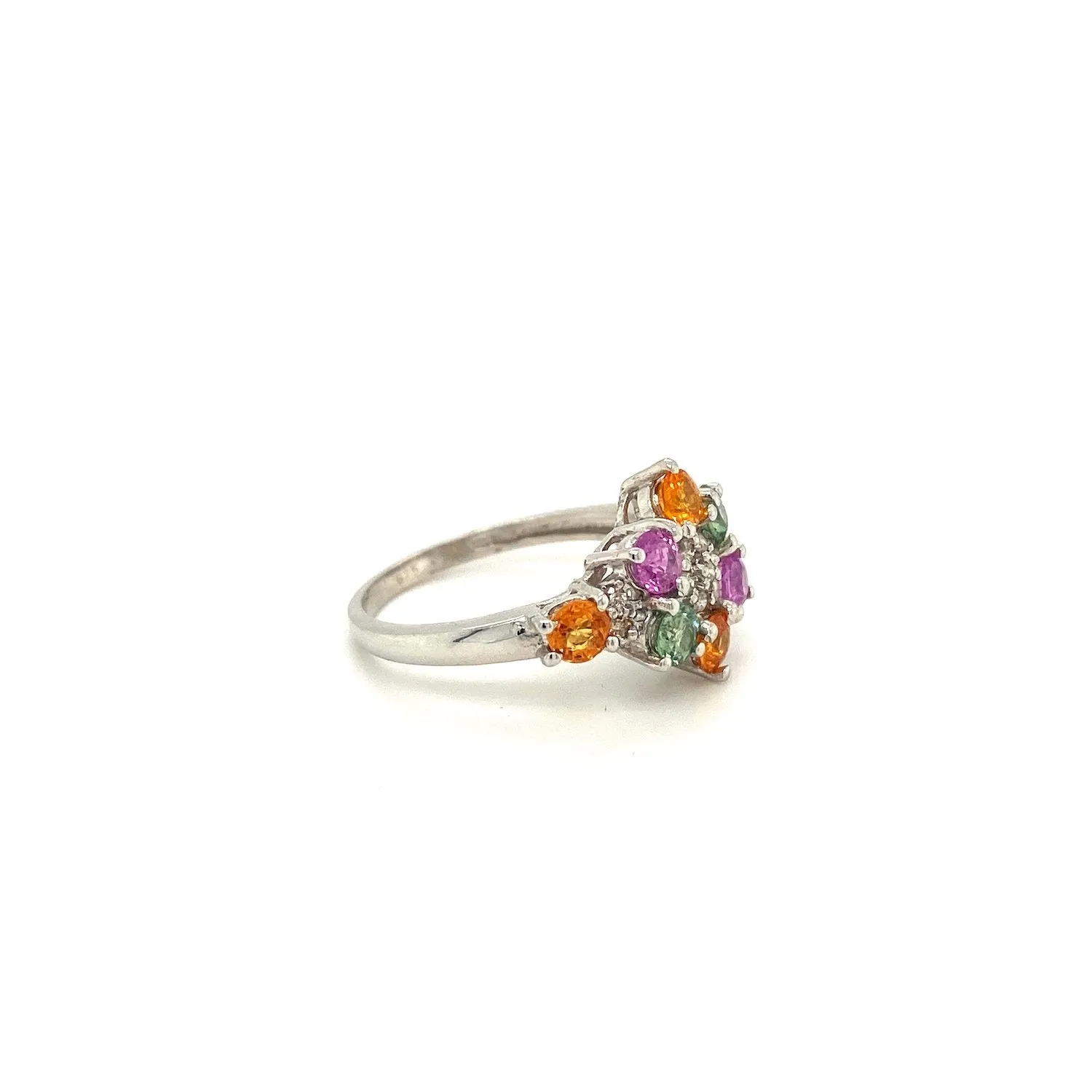 Multi Sapphire Ring in .925 Sterling Silver - KSR 2471