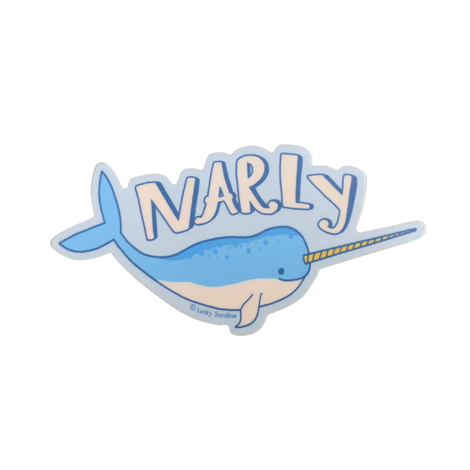 Narly Narwhal Sticker (FREE SHIPPING)