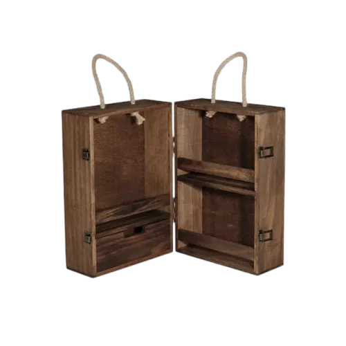 Naturehike Outdoor multi-layer seasoning cabinet - walnut