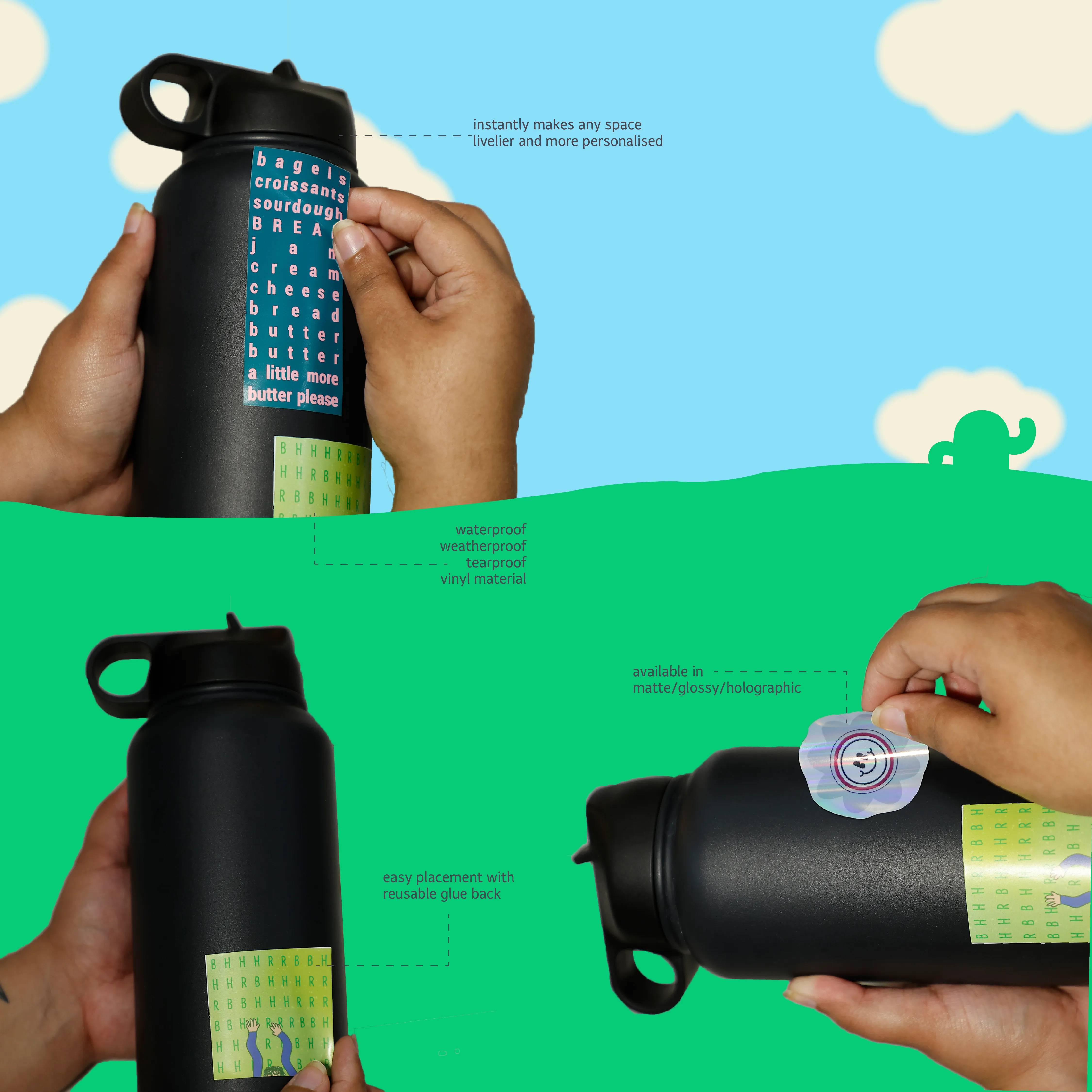nebula con-fetti sticker sheet
