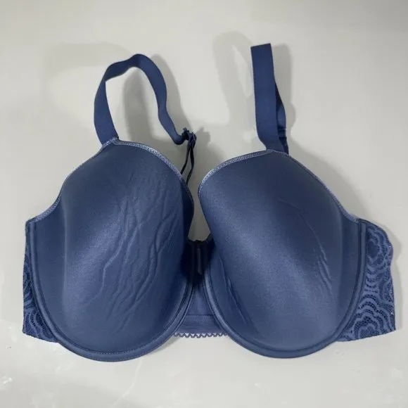 NEW $78 Chantelle [ 36DDDD ]‎ C Jolie Comfort Convertible T-Shirt Bra Blue