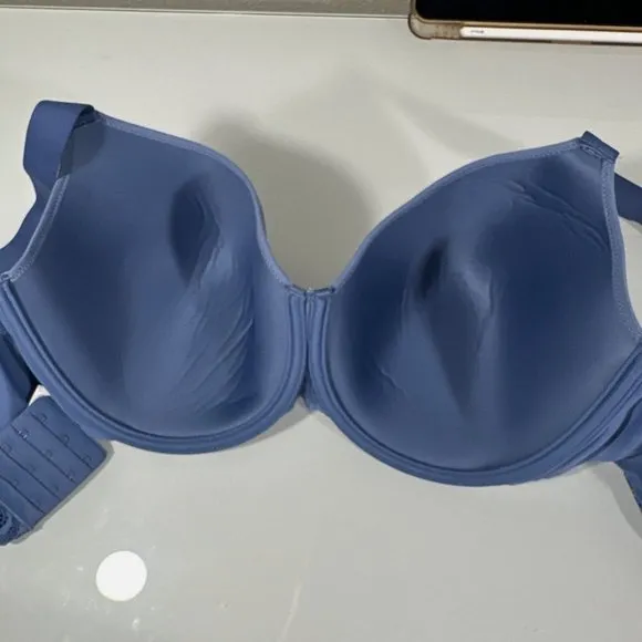 NEW $78 Chantelle [ 36DDDD ]‎ C Jolie Comfort Convertible T-Shirt Bra Blue