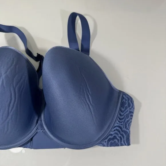 NEW $78 Chantelle [ 36DDDD ]‎ C Jolie Comfort Convertible T-Shirt Bra Blue