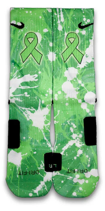 Non Hodgkin's Lymphoma Custom Elite Socks
