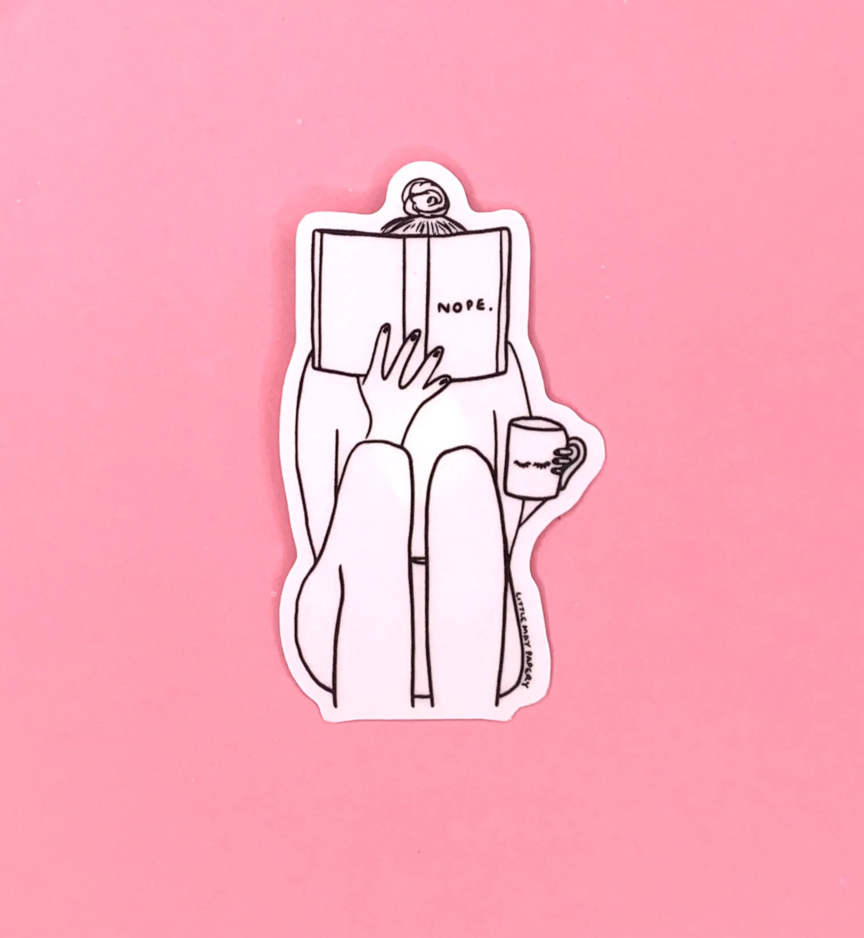 NOPE Clear vinyl sticker *toonie sale*