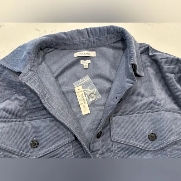 NWT Madewell Corduroy Twill Oversized Shirt-Jacket XS