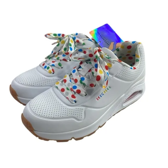 NWT Skechers Uno Gen1 Trendy Dotty Sneaker Size 2.5 Kids