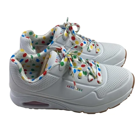 NWT Skechers Uno Gen1 Trendy Dotty Sneaker Size 2.5 Kids