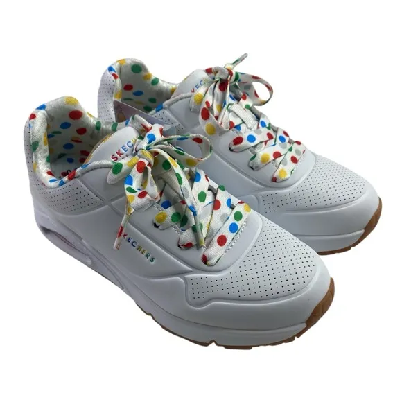 NWT Skechers Uno Gen1 Trendy Dotty Sneaker Size 2.5 Kids