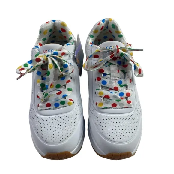 NWT Skechers Uno Gen1 Trendy Dotty Sneaker Size 2.5 Kids