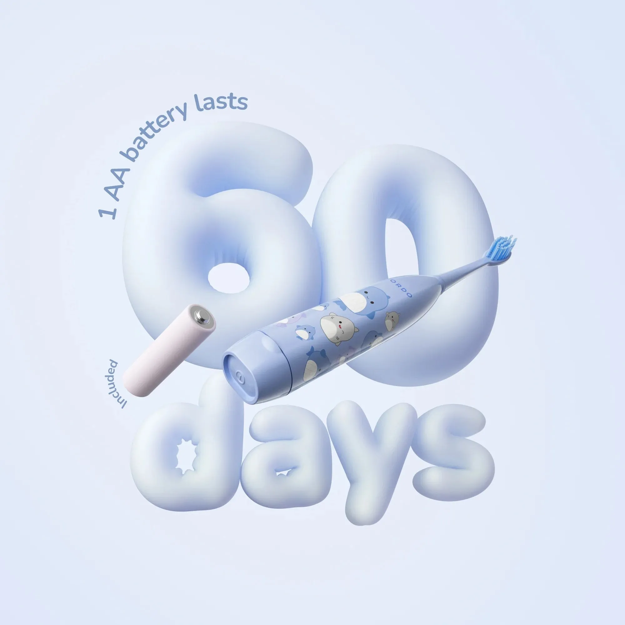 Ordo Sonic Kids Battery Toothbrush - Squishmallows: Variety