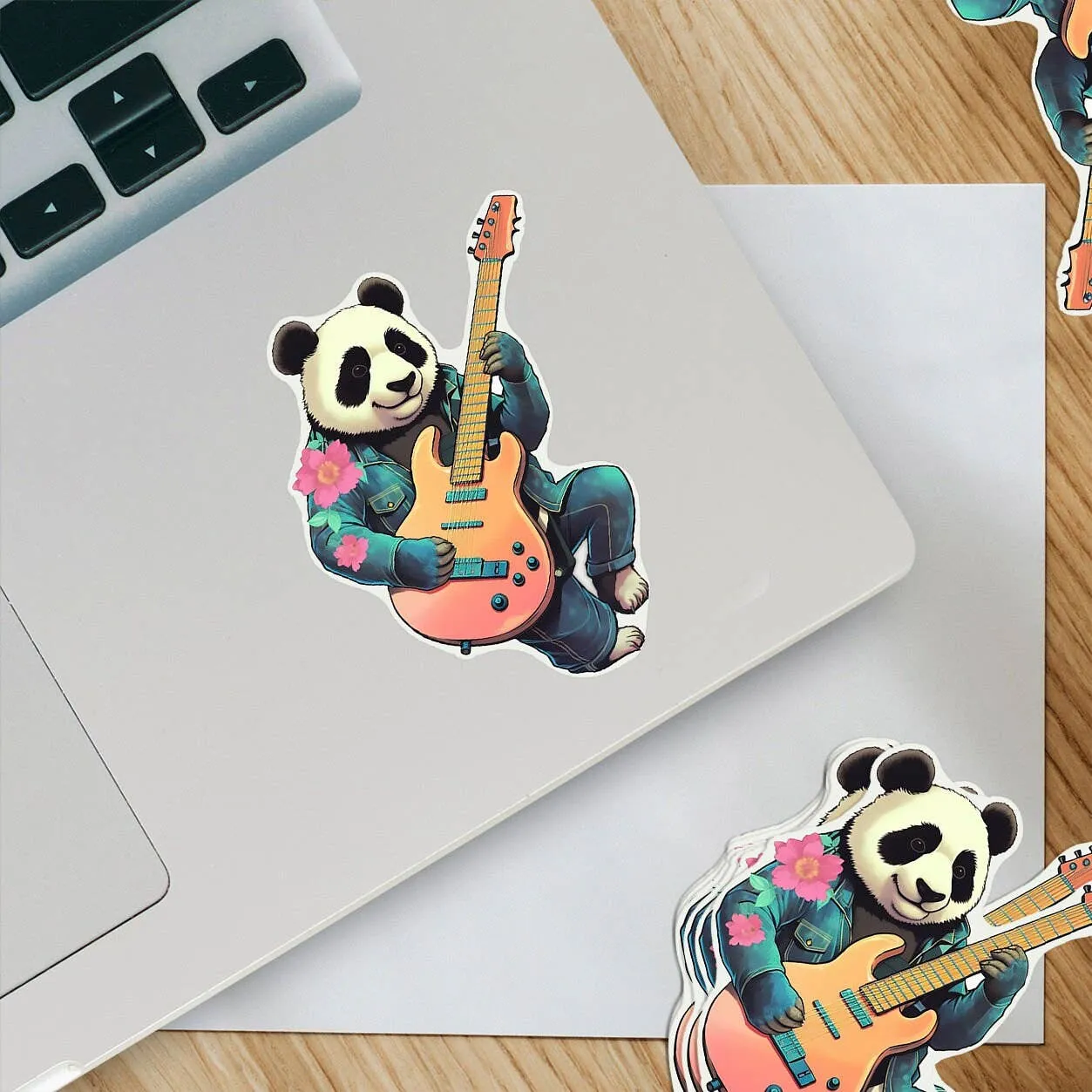 Panda Guitar Sticker: 2