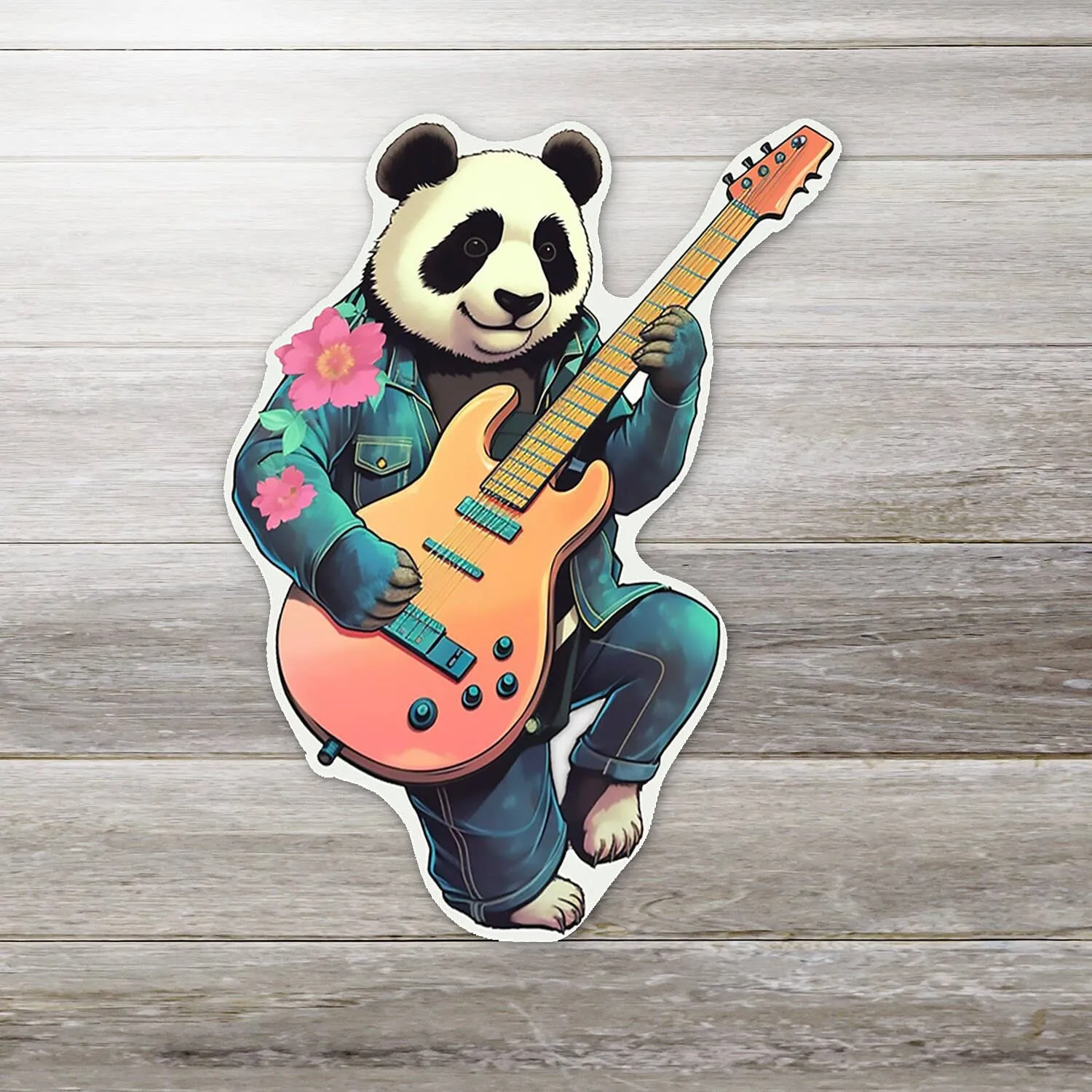 Panda Guitar Sticker: 2