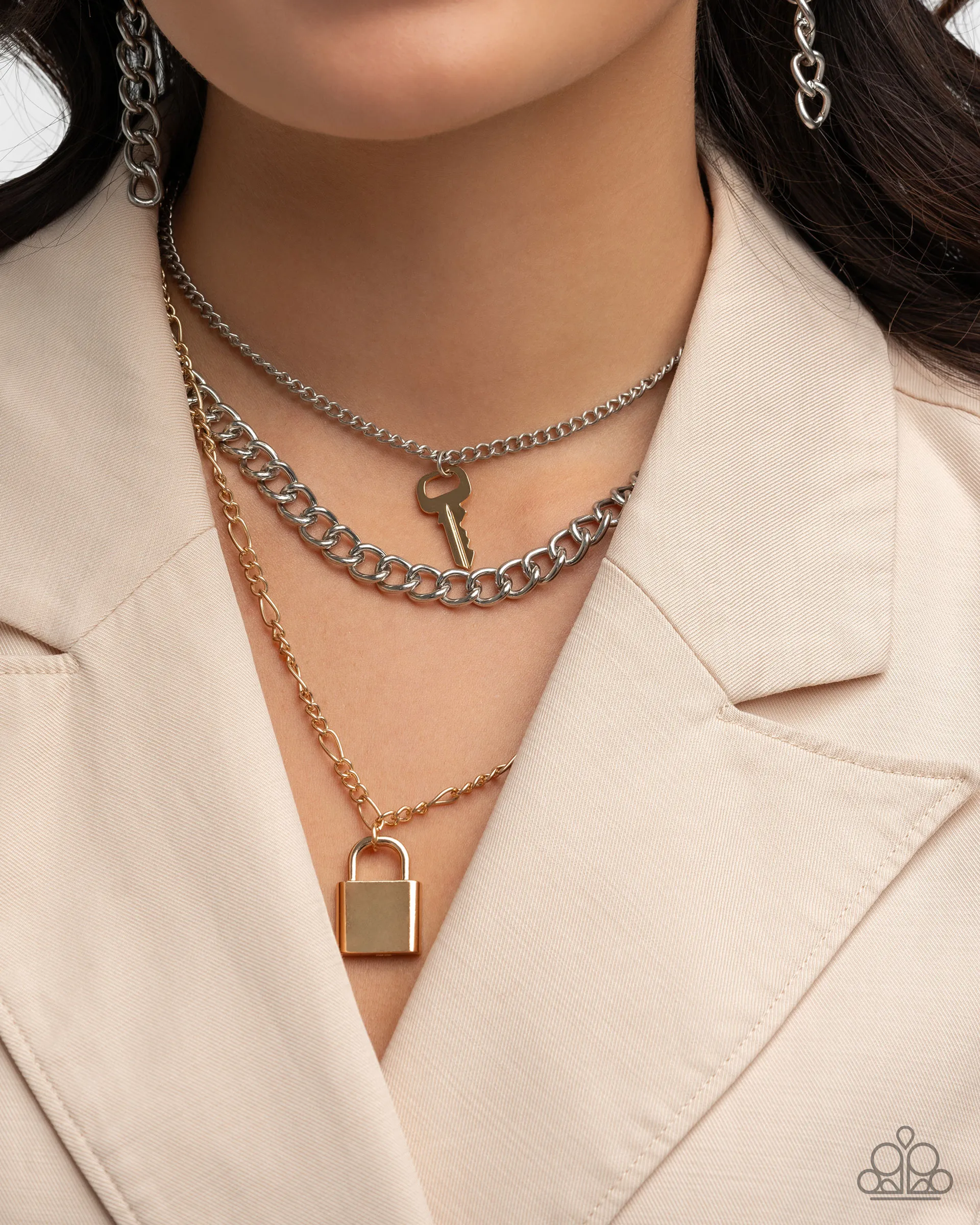 Paparazzi Low Key Layers - Multi Necklace