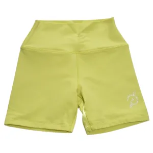 PELOTON Cadent Bike Cycling Shorts 5” XS Yellow Stretch-Knit Performance Fabric