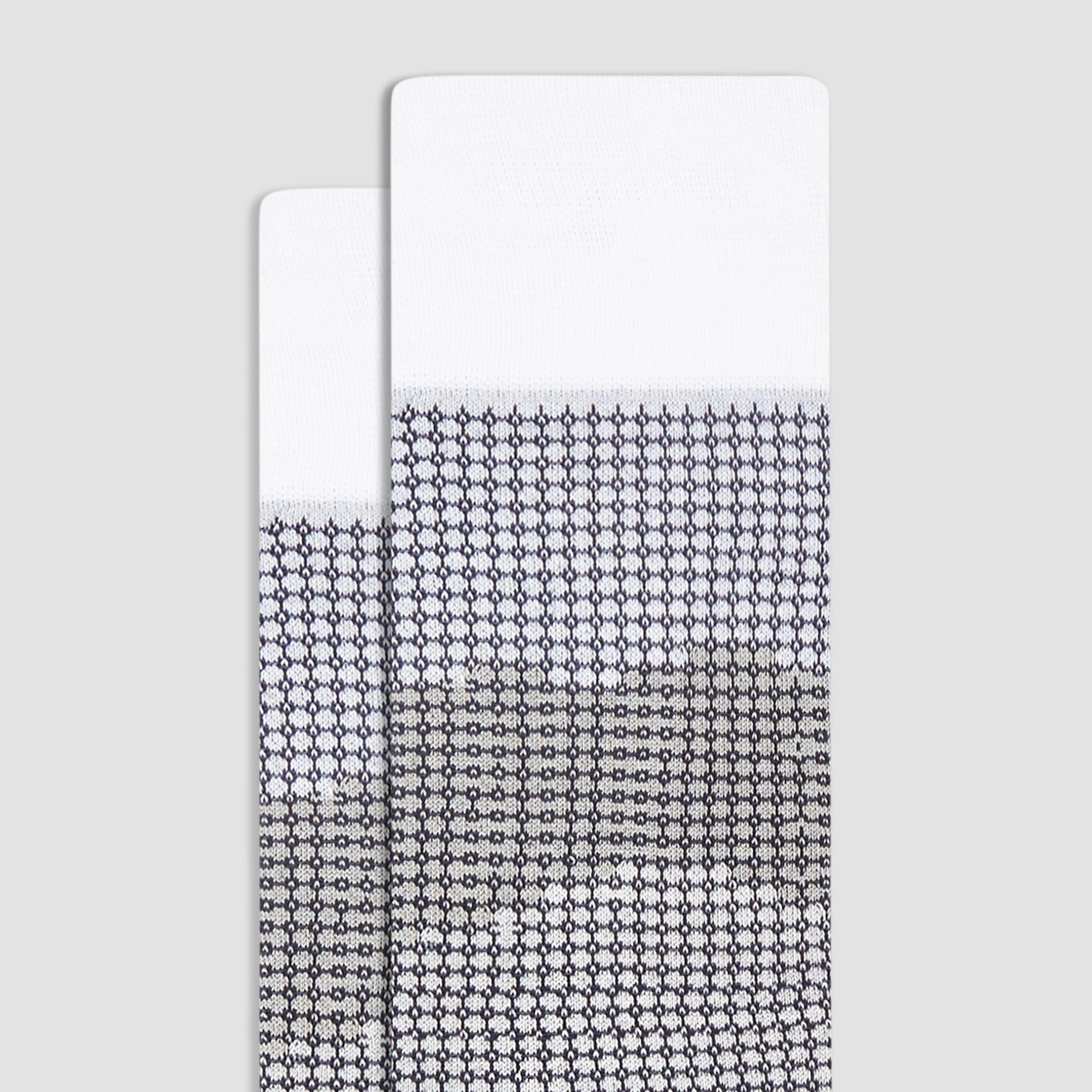 Pin Check Mid-Calf Socks