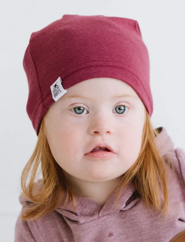 Pinot Maroon Bamboo Slouchy Hat