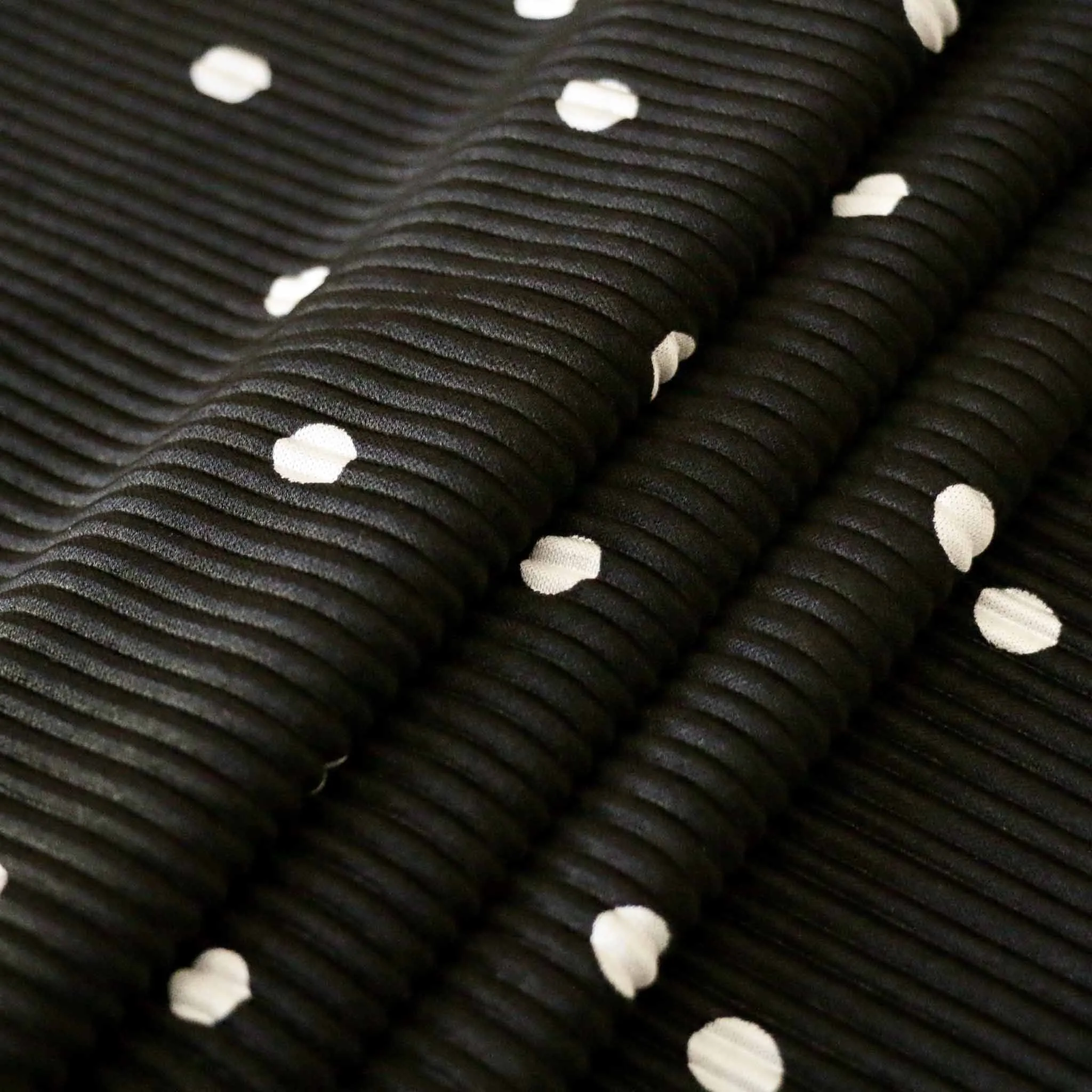 Plisse Fabric Fabric - Black