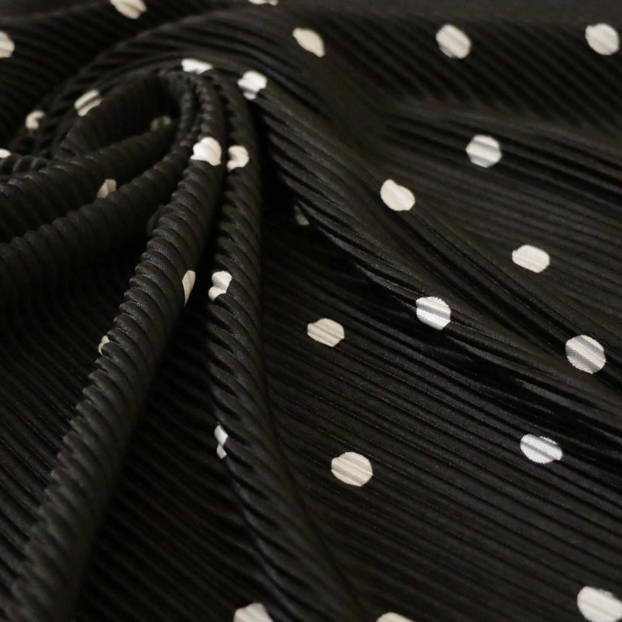 Plisse Fabric Fabric - Black