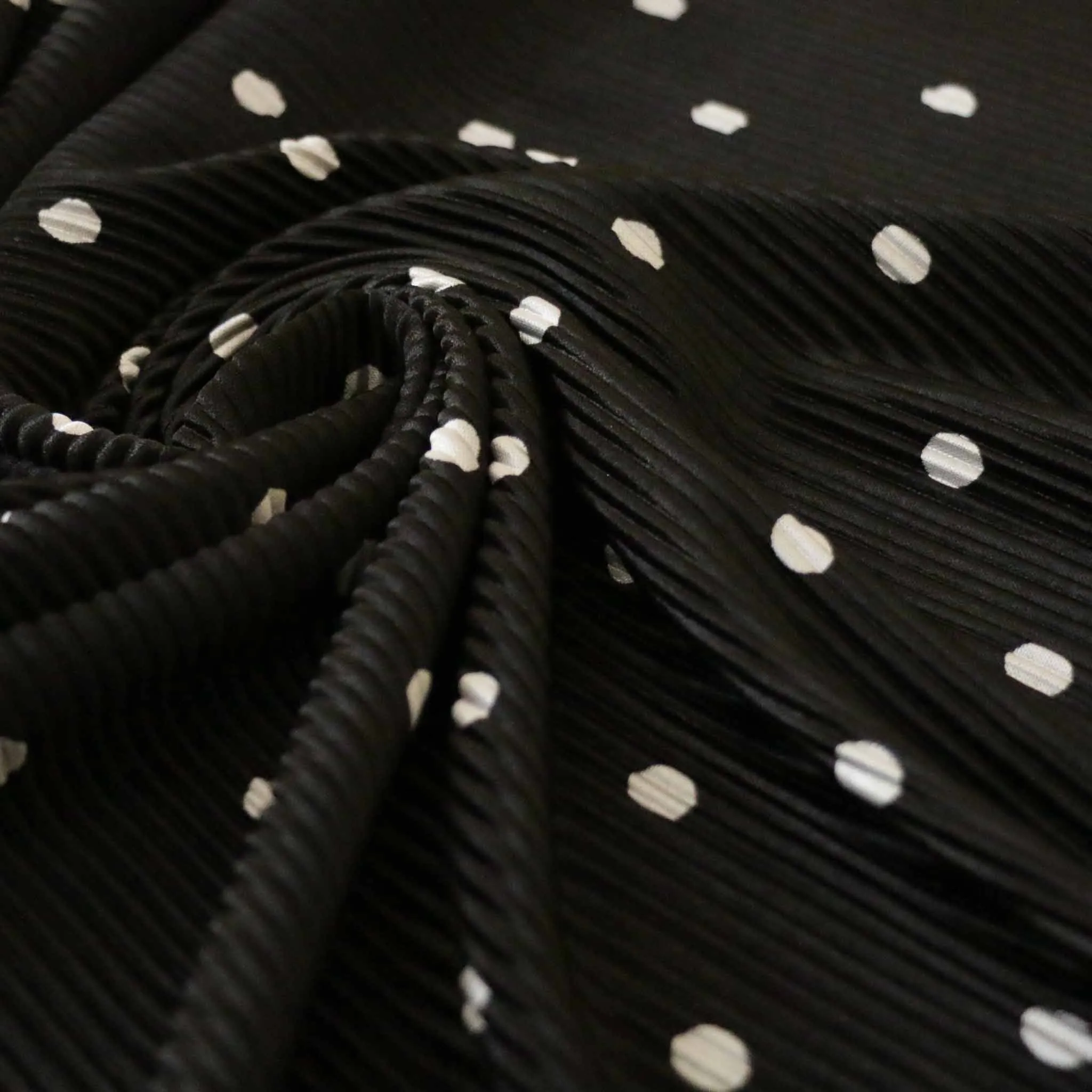 Plisse Fabric Fabric - Black