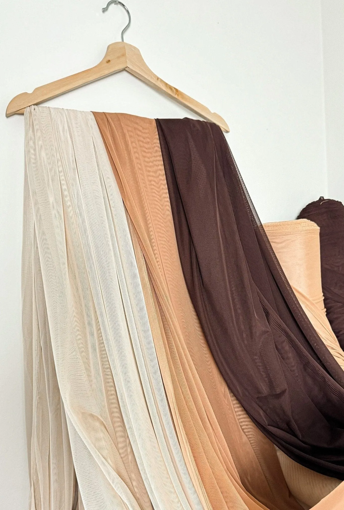 POWER MESH 4 way Stretch, Nude Mesh Nylon Spandex, Bridal Power Mesh By Yard, Soft Sheer Fabric High Quality Affordable Price Neutral Colors