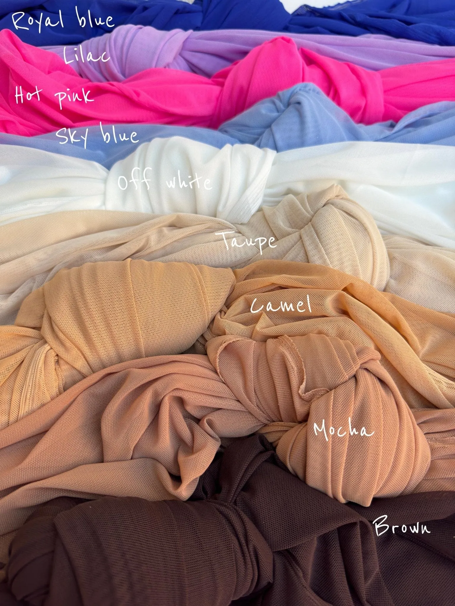 Power Mesh 4-Way Stretch Nylon Spandex Fabric by the Yard 60’’ Wide Luxury Bridal Wedding Mesh High-Quality for Gowns, Dresses, and Costumes