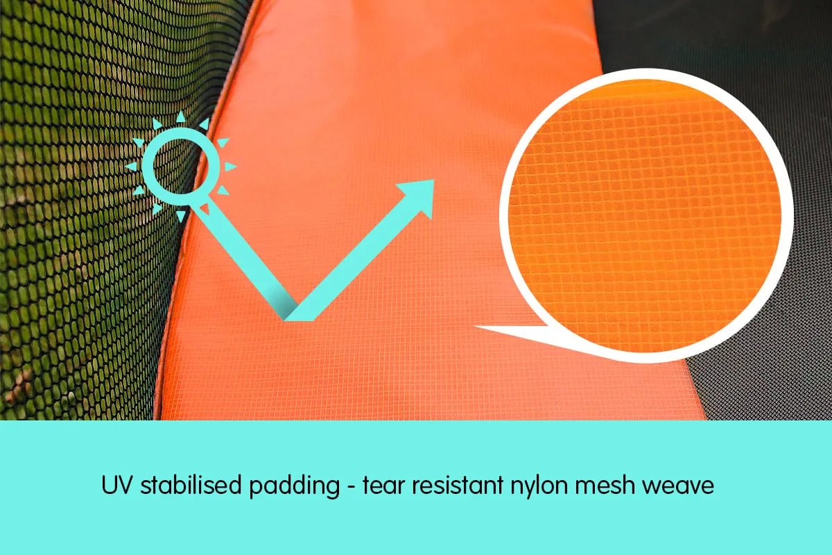 Powertrain Replacement Trampoline Spring Safety Pad - 12ft Orange