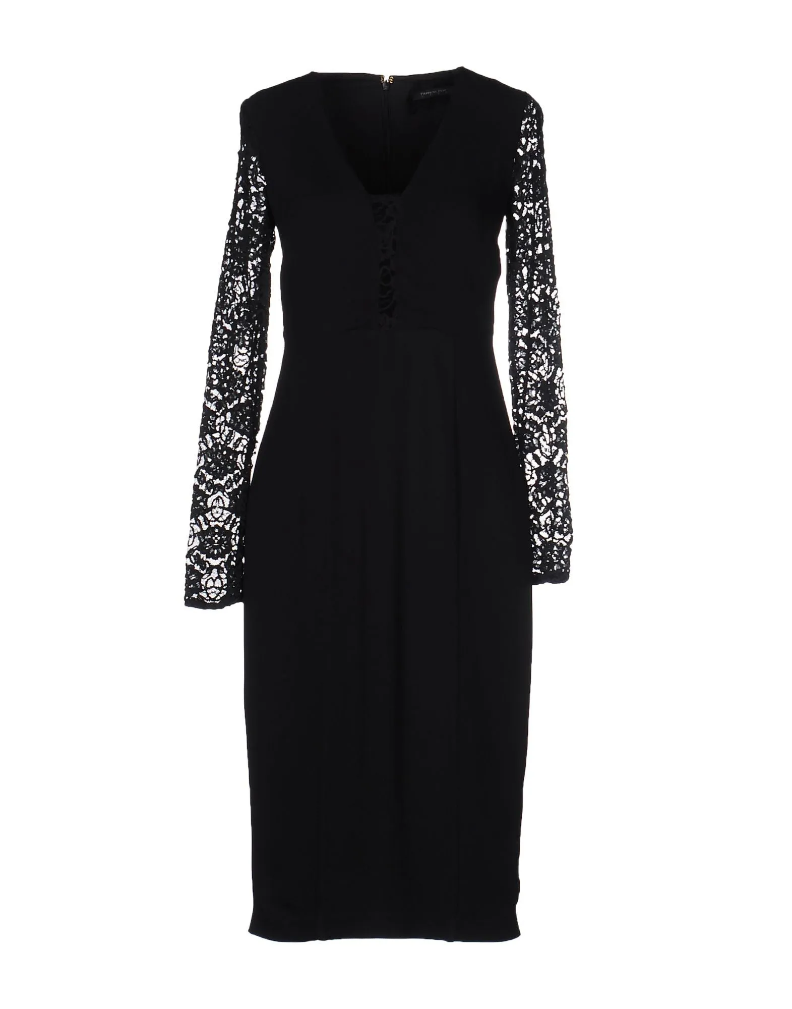 PP Midi Dress In Stretch Viscose Crepe Fabric