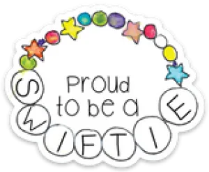Proud to be a Swiftie Charm Bracelet Sticker
