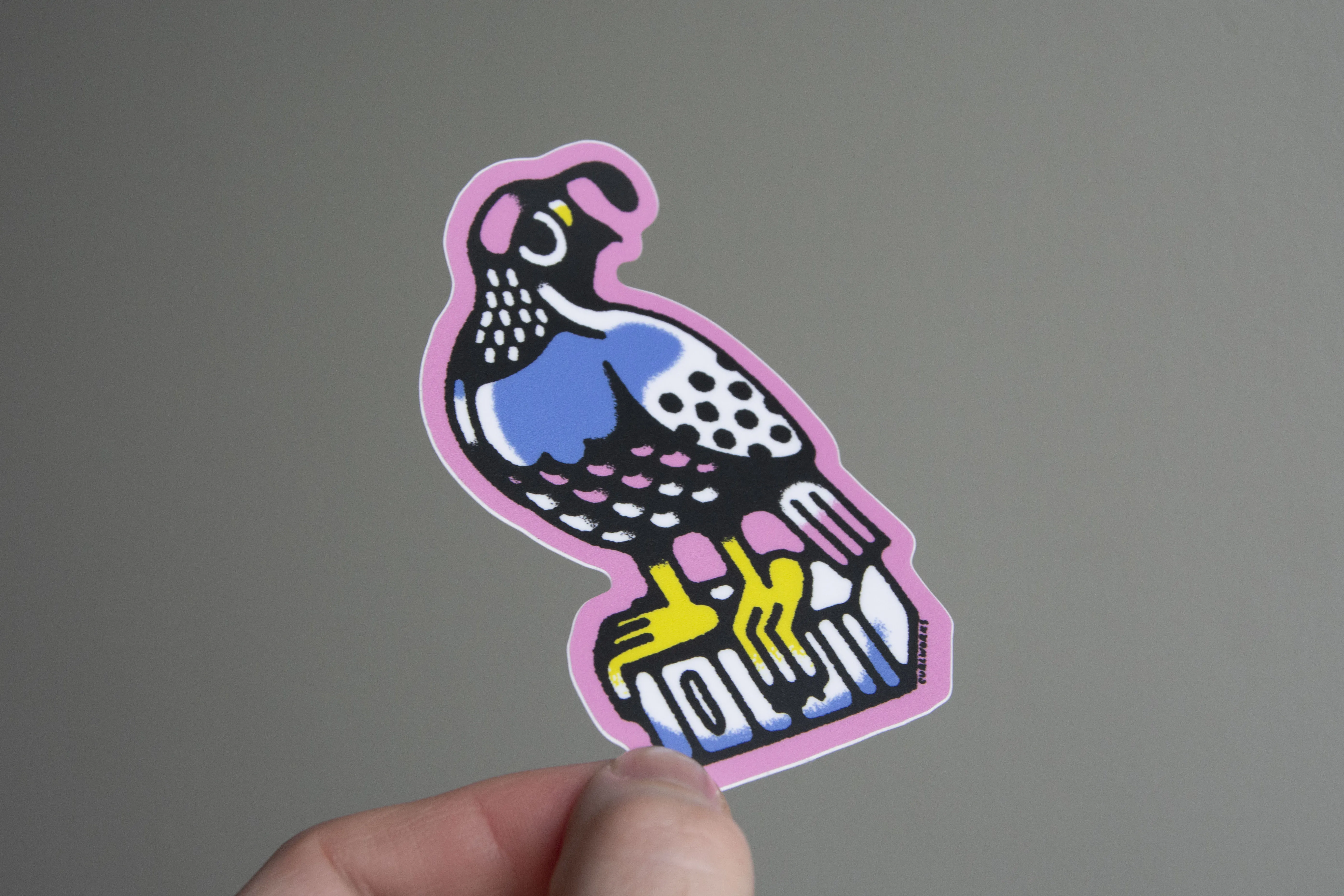 Quail Vinyl Sticker