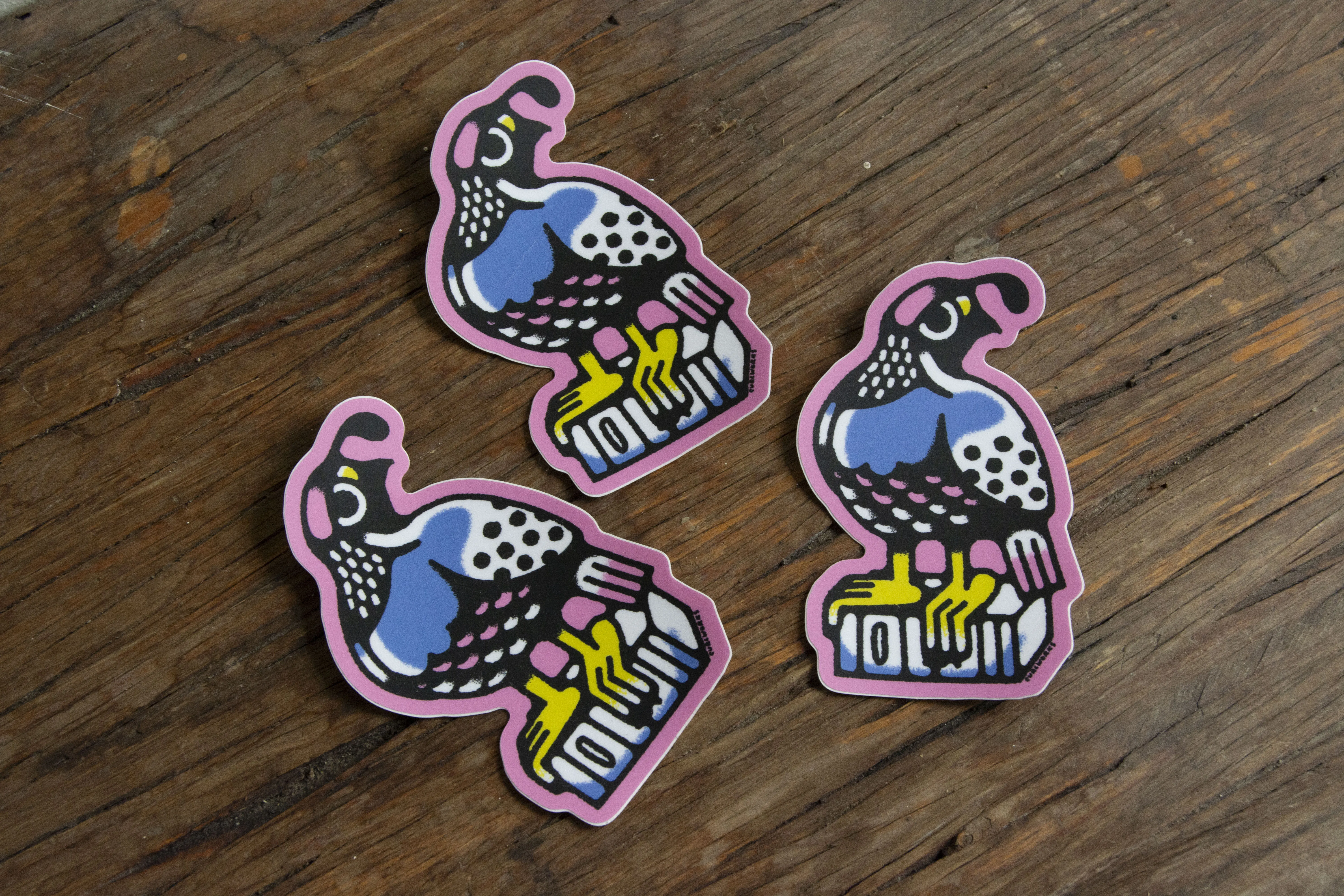 Quail Vinyl Sticker