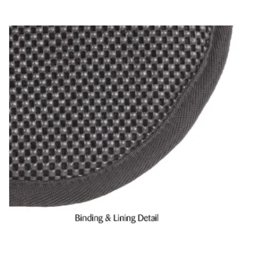 Quilted Half Pad with Inserts - Black
