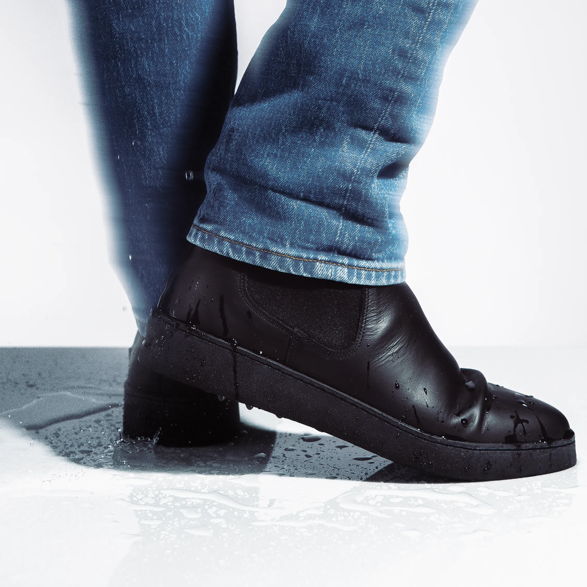 Rain Boot Black (Water-resistant)