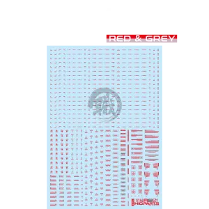 RB01 Caution Decal [Red & Grey] [1/144 Scale]