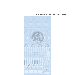 RB01 Caution Decal [White & Grey] [1/100 Scale]
