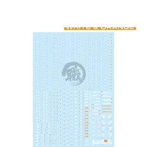 RB01 Caution Decal [White & Orange] [1/144 Scale]