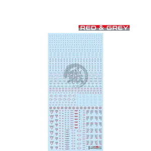 RB02 Caution Decal [Red & Grey] [1/100 Scale]