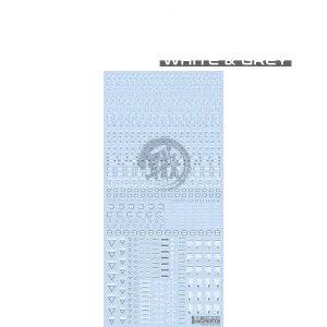 RB02 Caution Decal [White & Grey] [1/100 Scale]