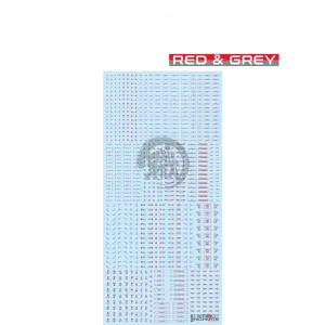 RB03 Caution Decal [Red & Grey] [1/100 Scale]