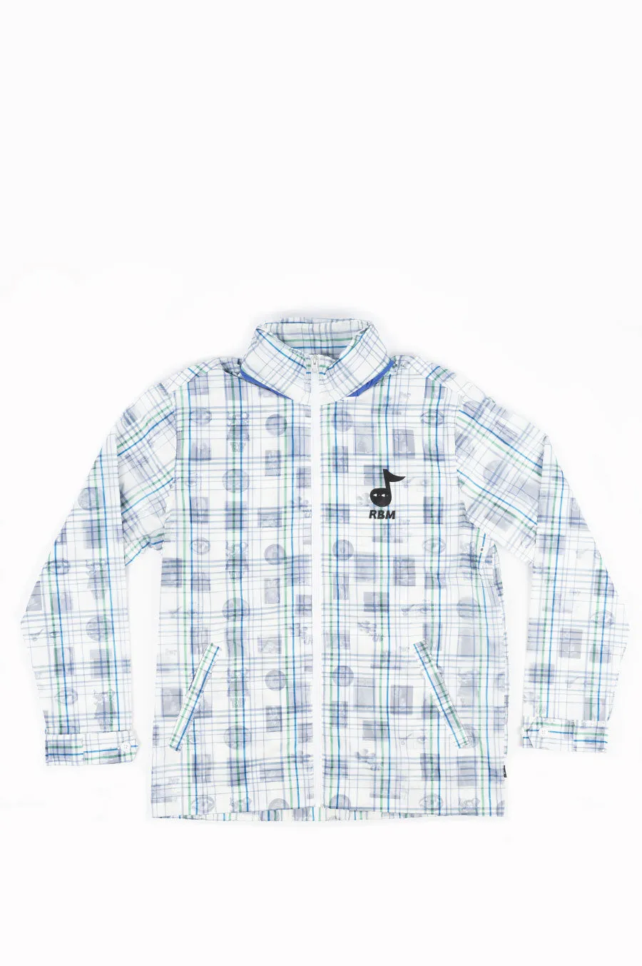 REAL BAD MAN DOUBLE VISION PLAID JACKET MULTI