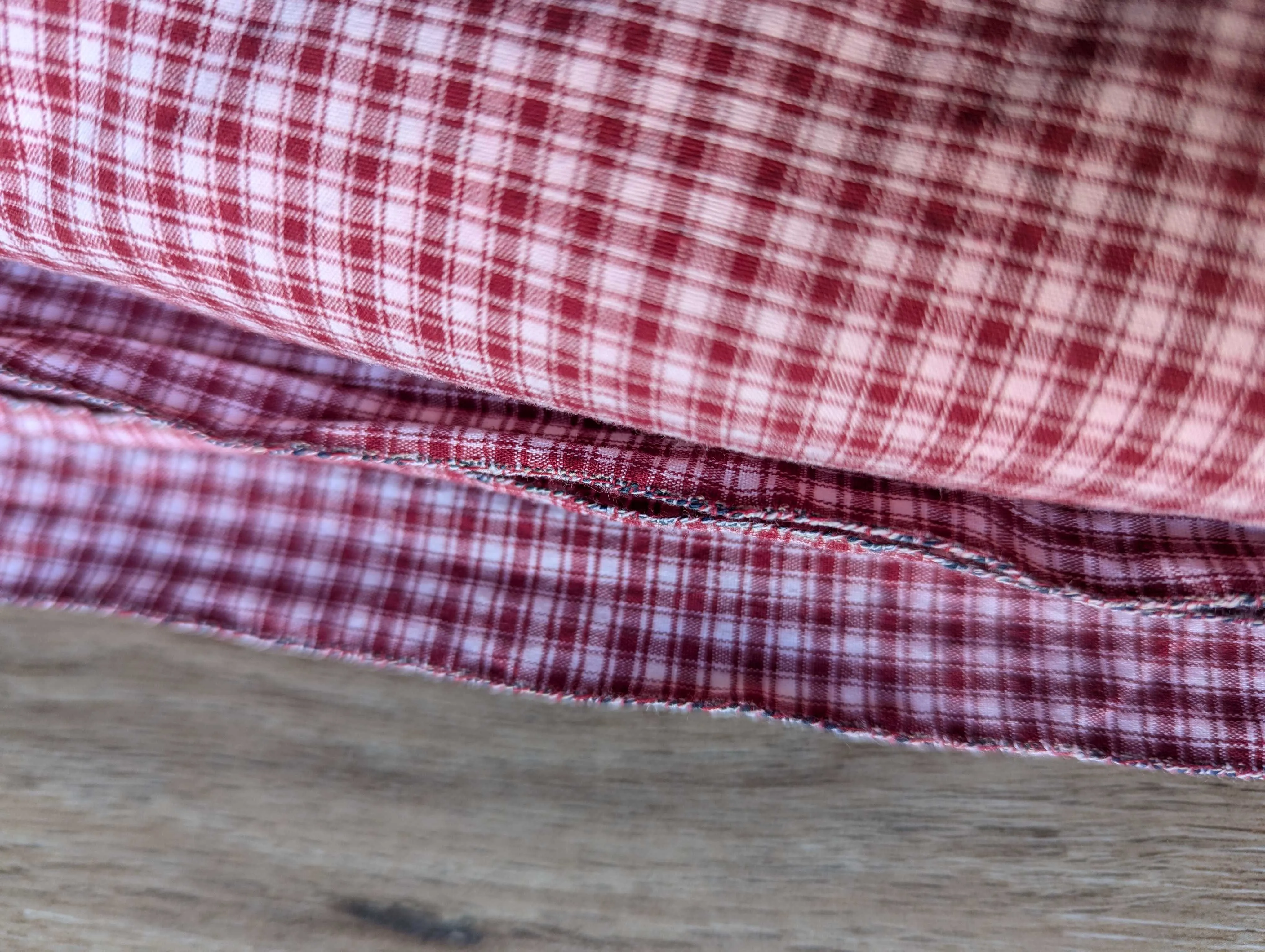 Red Plaid Stretch Fabric