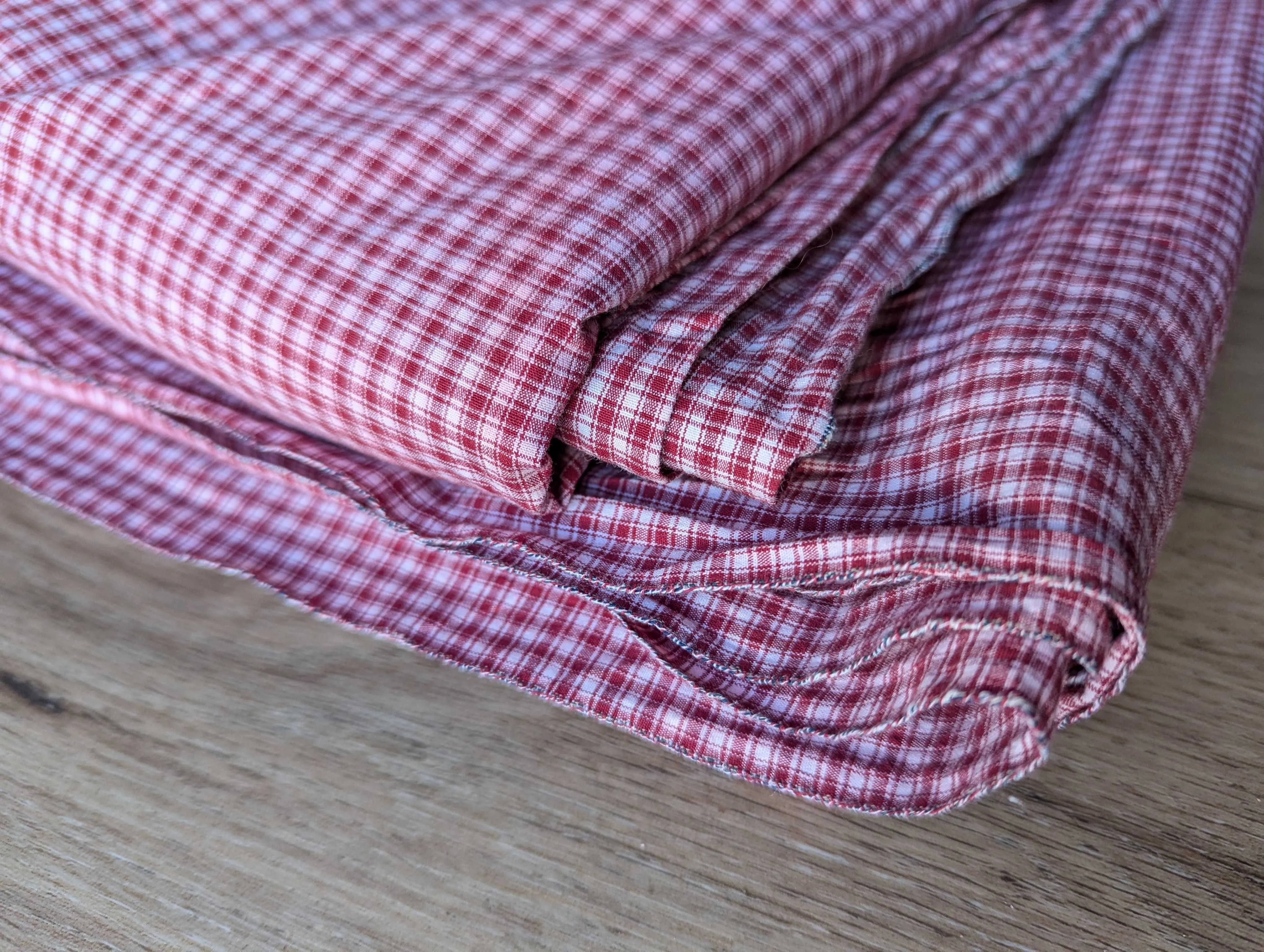 Red Plaid Stretch Fabric